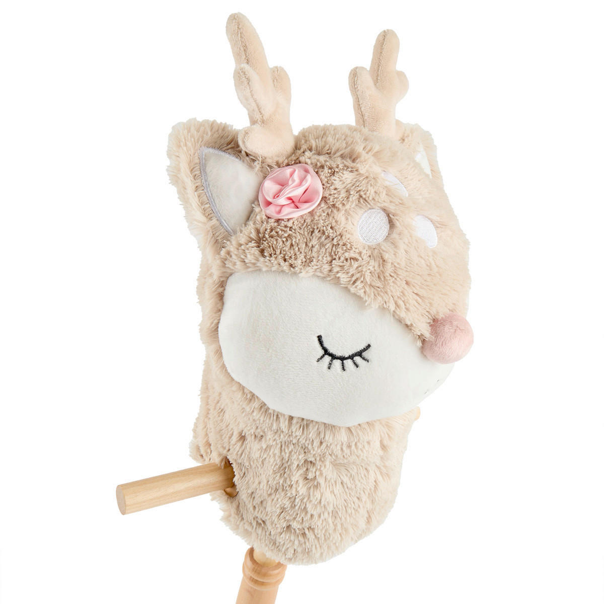 STECKENPFERD - Beige, Basics, Holz/Textil (24/20/91cm)