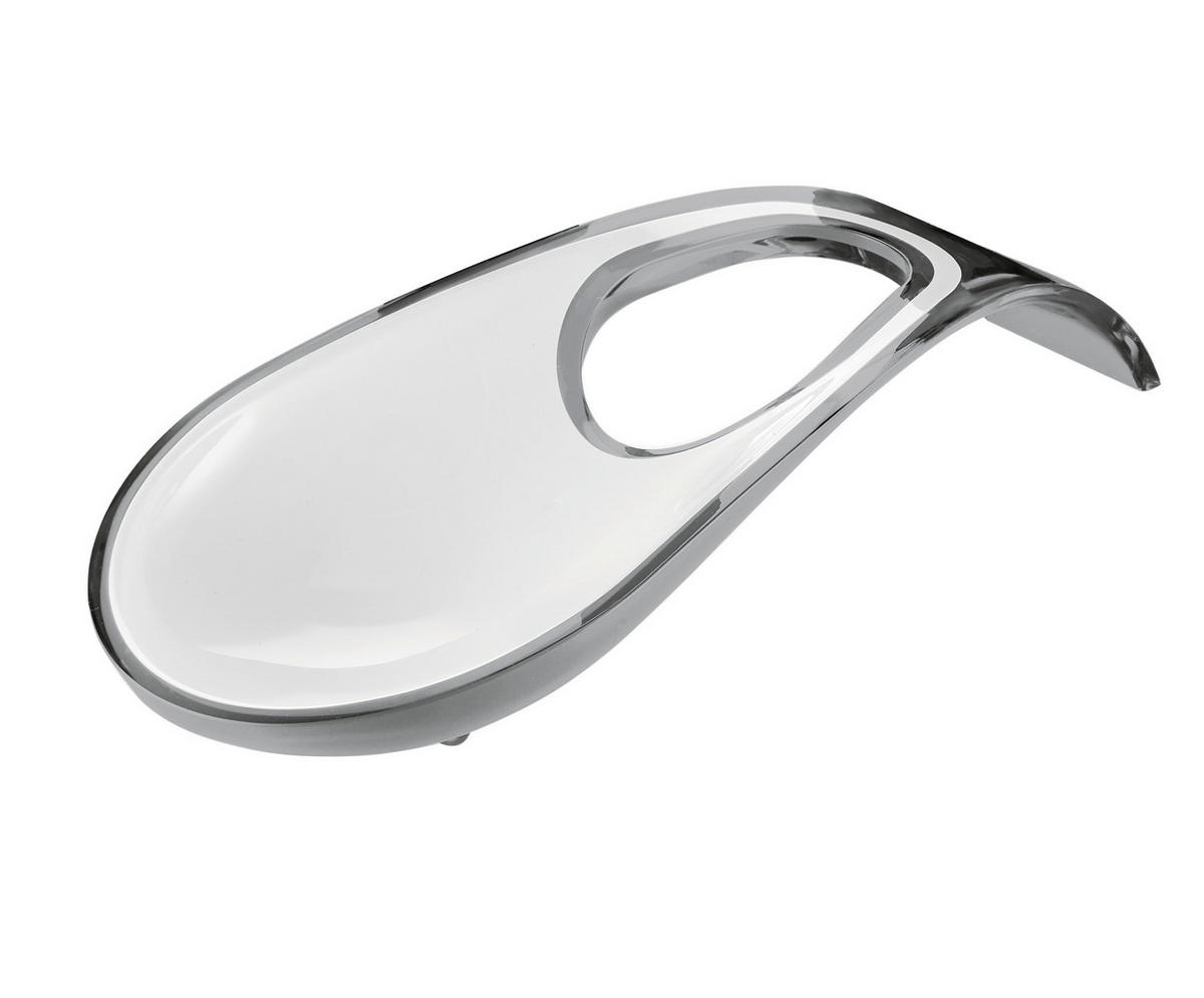 PODSTAVEK ZA ŽLICO 28560092    24/4,50/11 cm                 - siva/bela, Konvencionalno, umetna masa (24/4,50/11cm) - GUZZINI