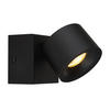LED-STRAHLER 7,2/9,5 cm   - Transparent/Schwarz, Design, Kunststoff/Metall (7,2/9,5cm) - Globo