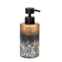 SEIFENSPENDER Stein  - Schwarz/Grau, Basics, Stein (6,5/16,8/6,5cm) - Wenko