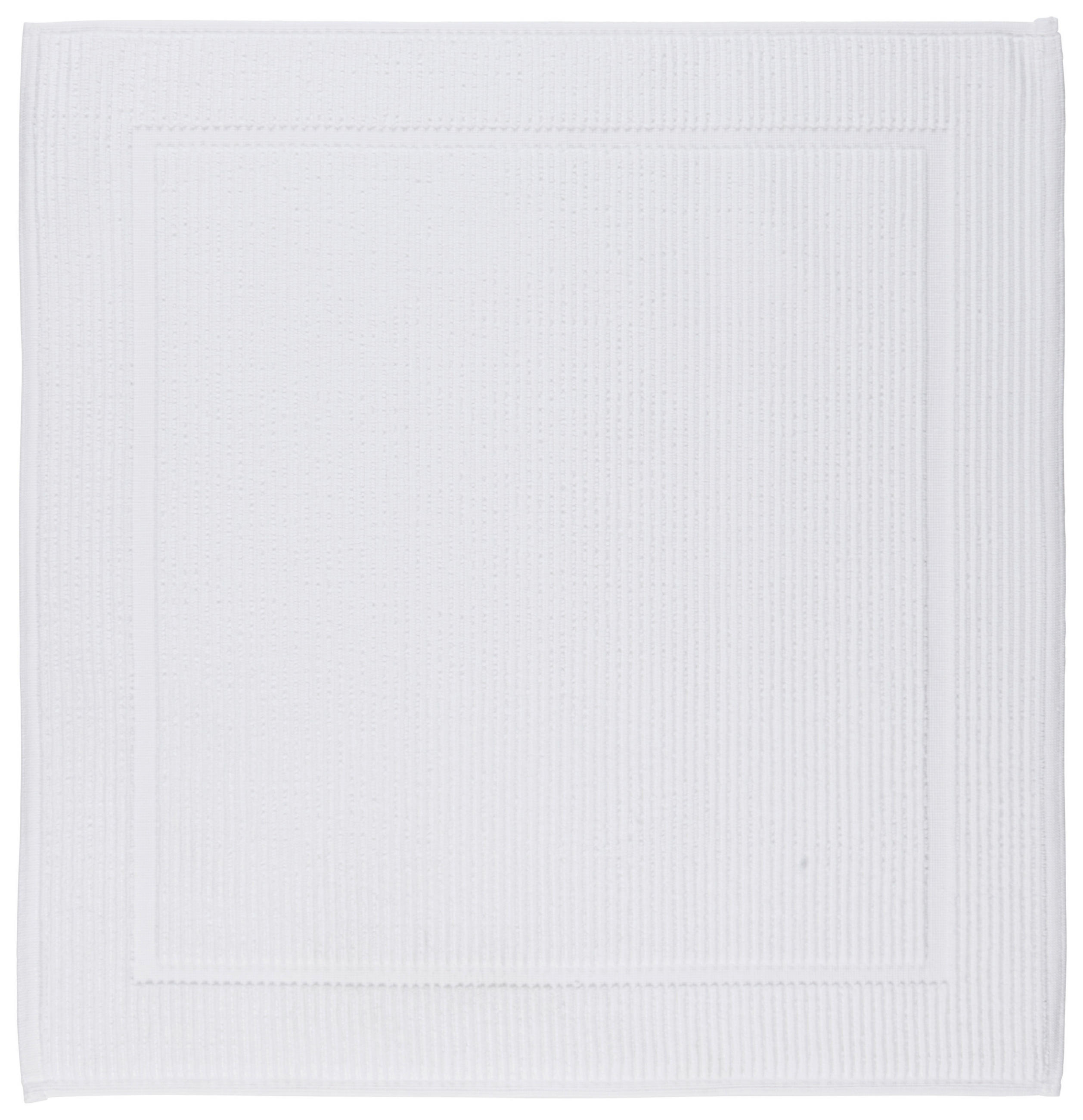 BADEMATTE Weiss 50/60 cm  - Weiss, Basics, Textil (50/60cm) - Bio:Vio