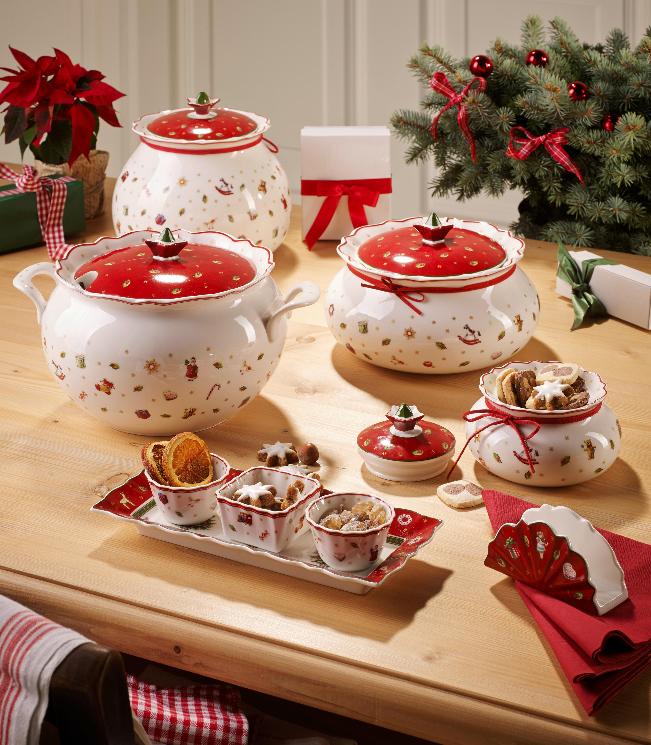 VORRATSDOSE Toy´s Delight  - Rot/Weiß, Design, Keramik (20cm) - Villeroy & Boch