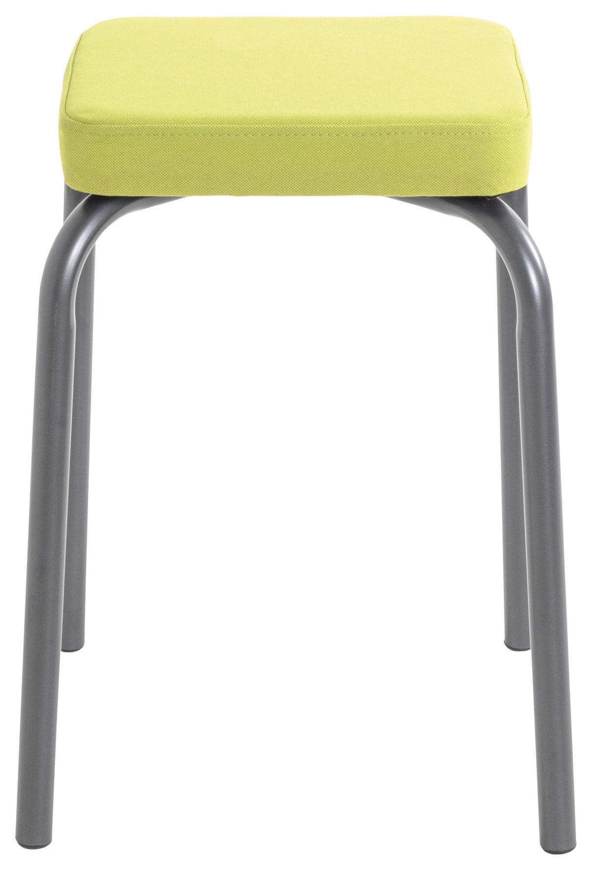 STAPELHOCKER Flachgewebe Anthrazit, Olivgrün  - Anthrazit/Olivgrün, Trend, Textil/Metall (36/49/36cm)