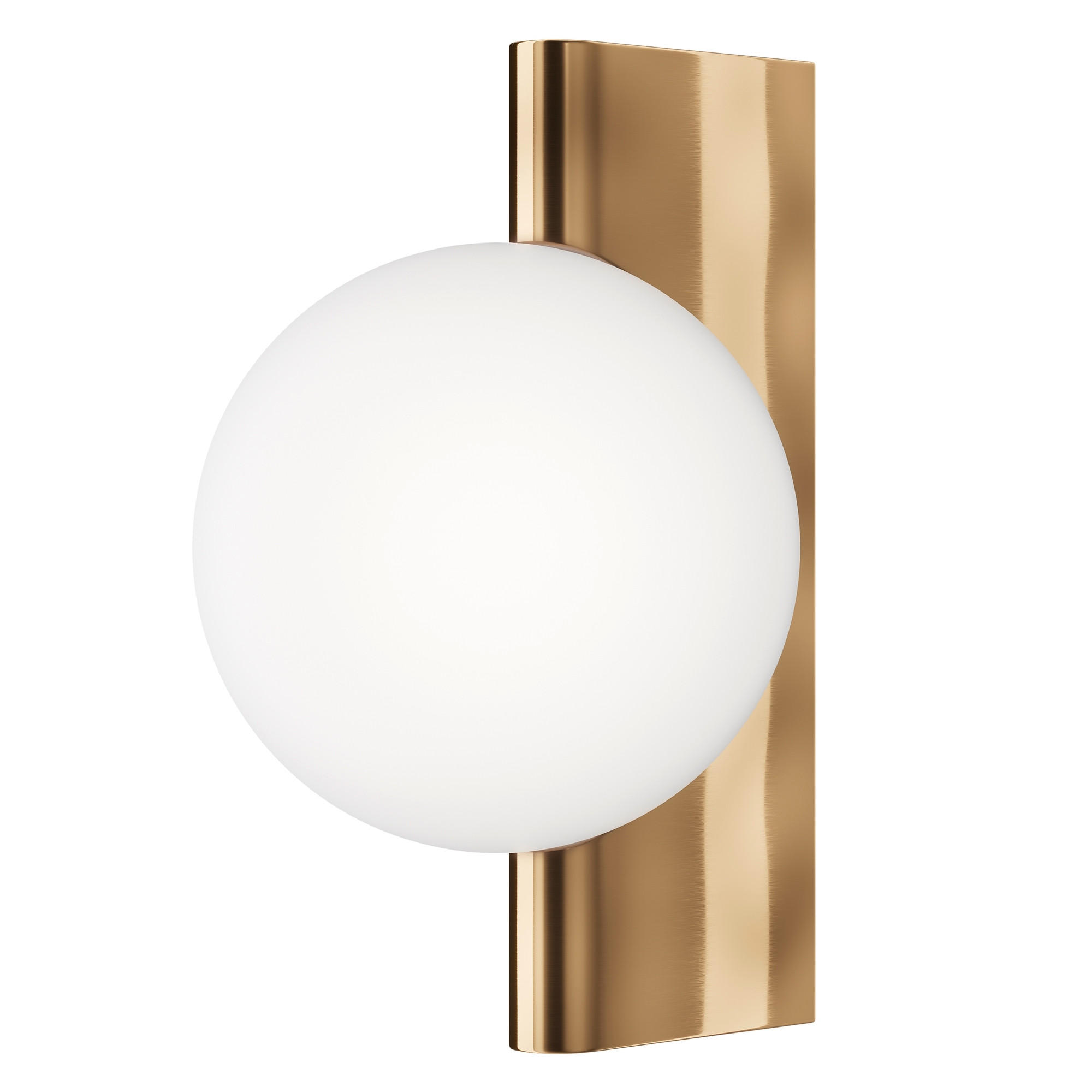 WANDLEUCHTE Modern 18/30/21,5 cm   - Messingfarben/Weiß, Trend, Glas/Metall (18/30/21,5cm) - MAYTONI