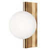 WANDLEUCHTE - Weiss/Messingfarben, Trend, Glas/Metall (18/30/21,5cm) - MAYTONI