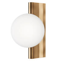 WANDLEUCHTE - Weiss/Messingfarben, Trend, Glas/Metall (18/30/21,5cm) - MAYTONI