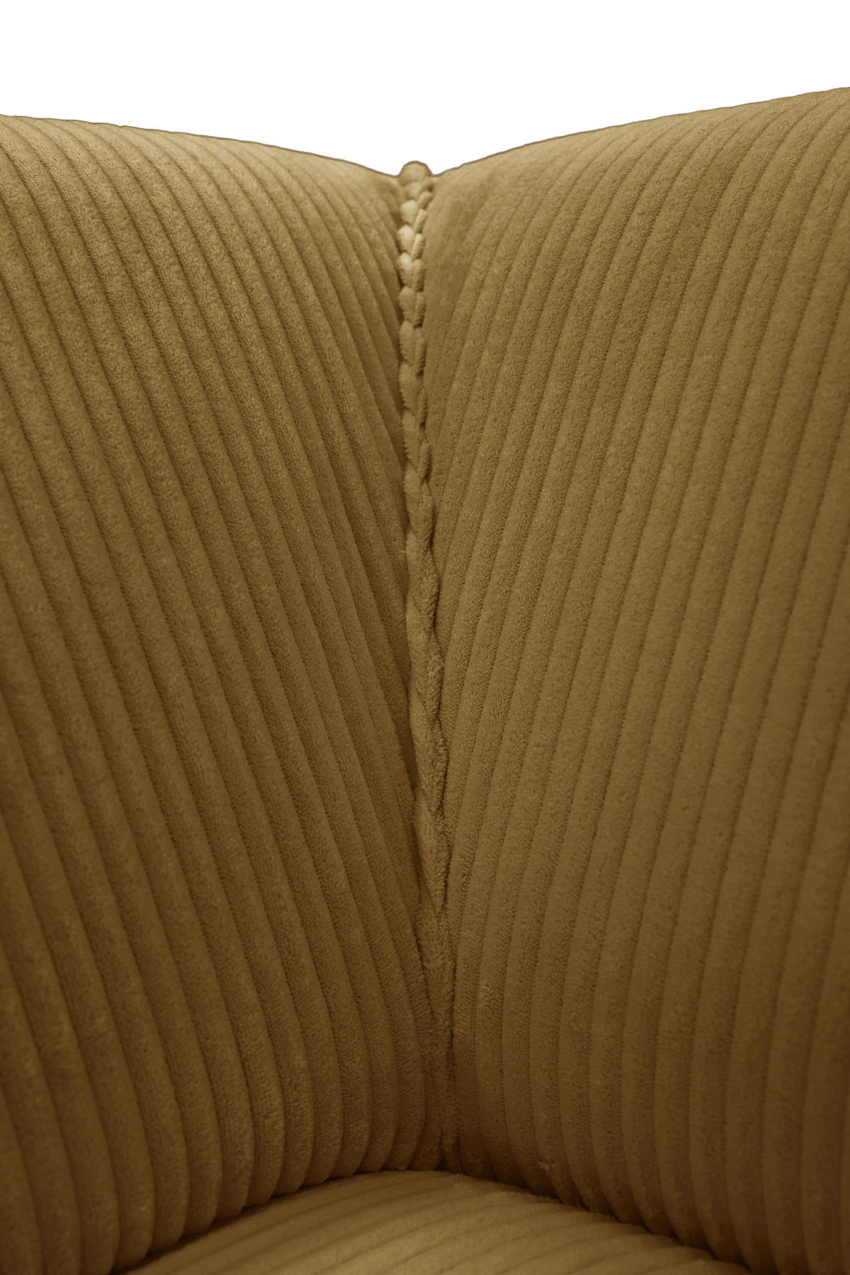 ECKSOFA ANTHONY in Cord Gelb  163/275 cm  - Gelb/Schwarz, Design, Kunststoff/Textil (163/275cm) - MID.YOU