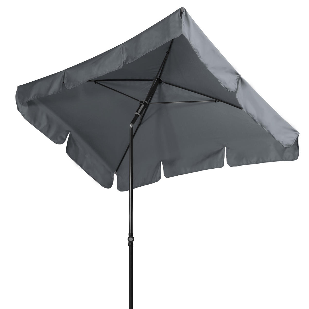 SONNENSCHIRM 120x225 cm Anthrazit  - Anthrazit, Basics, Textil/Metall (120/225cm) - Doppler