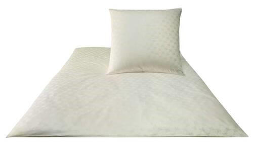 BETTWÄSCHE Cornflower Jacquard, Makosatin - Champagner/Naturfarben, Basics, Textil (155/220cm) - Joop!