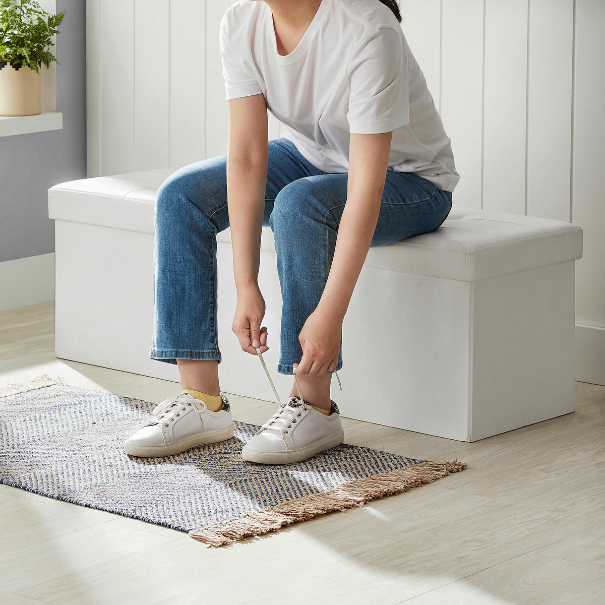 SITZBOX  - Weiß, Basics, Kunststoff (110/38/38cm)