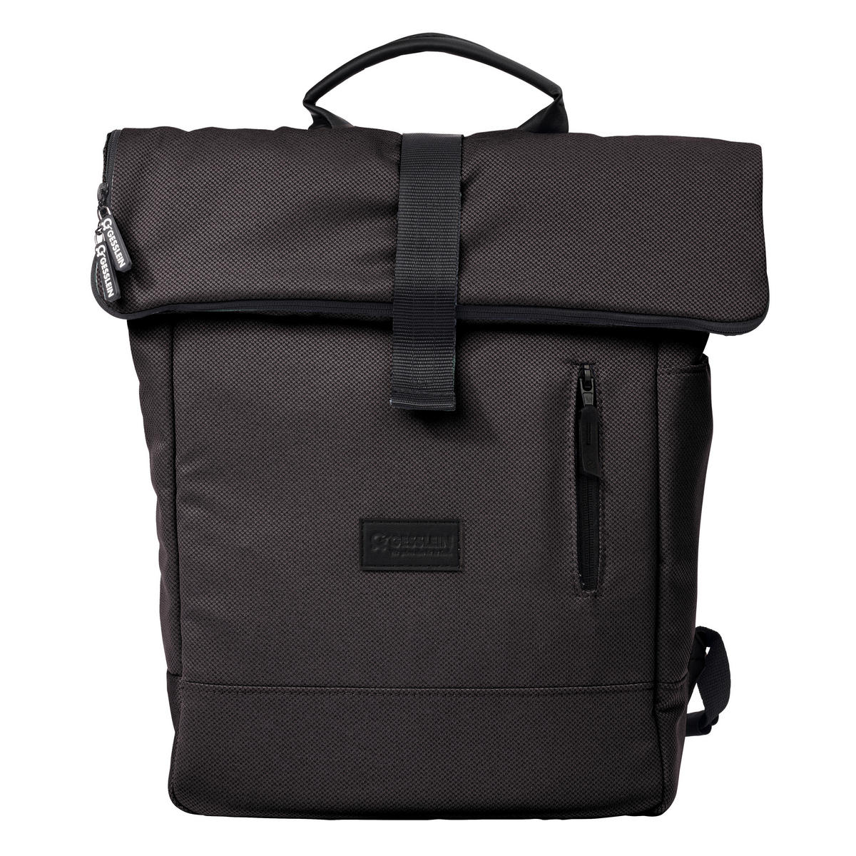 WICKELRUCKSACK N° 6 Schokobraun/Schwarz  - Dunkelbraun/Schwarz, Basics, Textil (31/45/12cm) - Gesslein