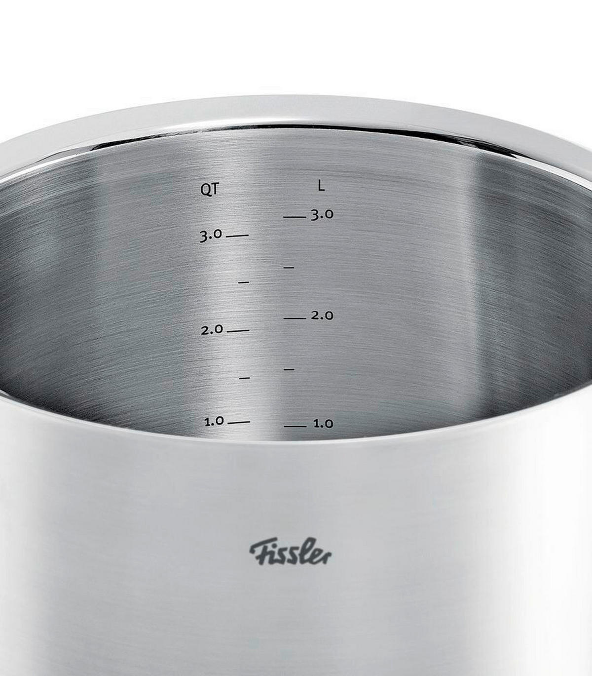 KOCHTOPFSET ORIGINAL-PROFI COLLECTION® 5-teilig  - Silberfarben, Design, Metall - Fissler