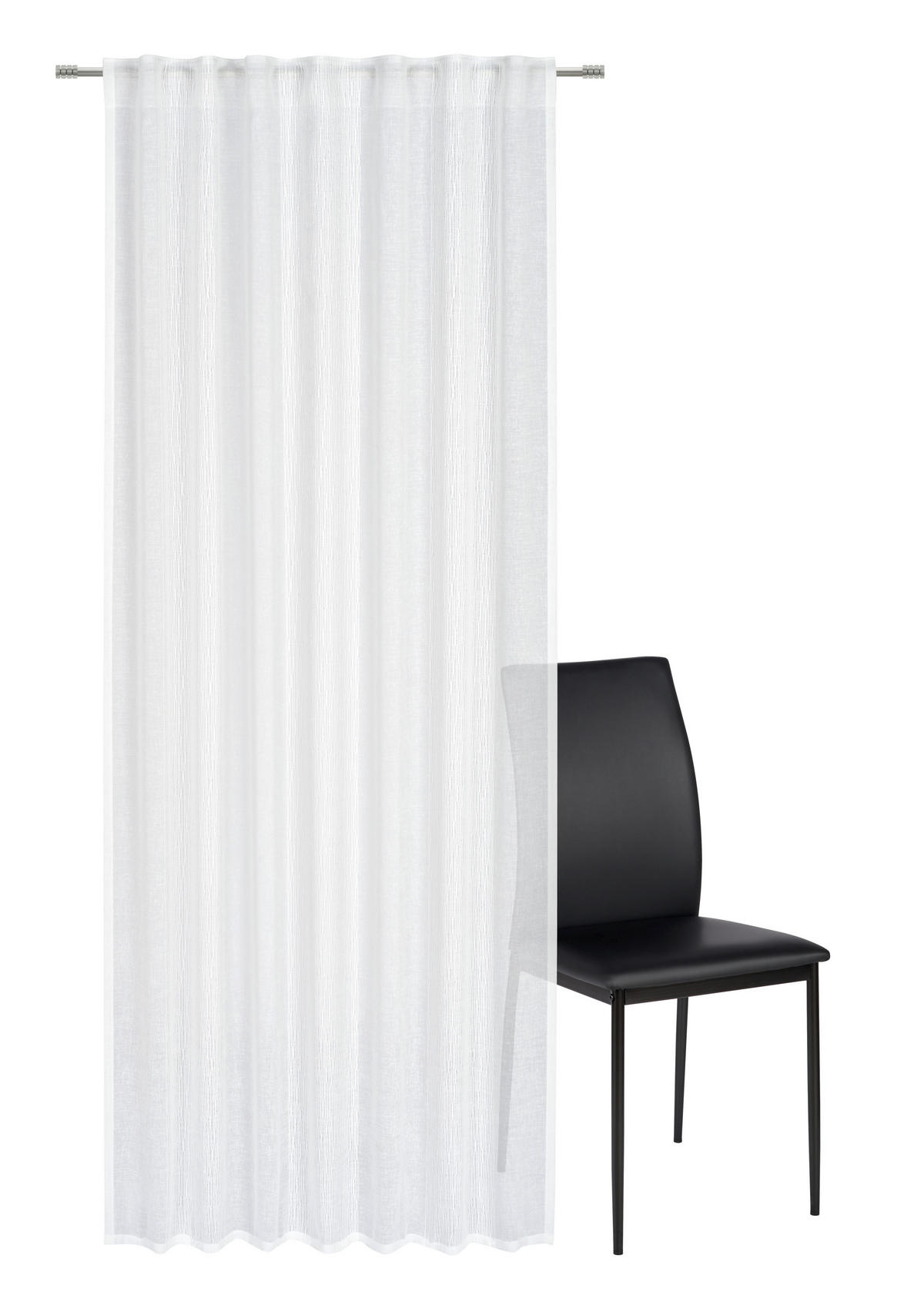 HOTOVÝ ZÁVES, polopriehľadné, 140/245 cm - prírodná farba/slonovinová, Natur, textil (140/245cm) - Esposa