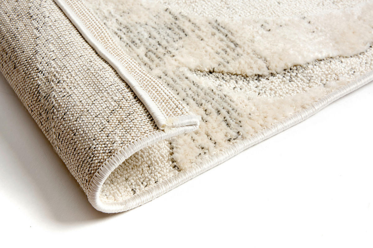 WEBTEPPICH 200/280 cm Lou Creme, Grau rechteckig  - Creme/Grau, Basics, Kunststoff/Textil (200/280cm) - Astra