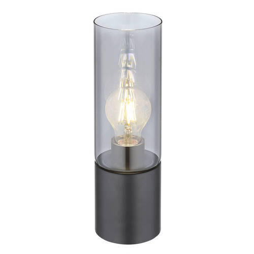 STOLNÍ LAMPA, E27, 9/30 cm  - černá, Basics, kov/sklo (9/30cm) - Globo