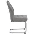 SCHWINGSTUHL in Eisen Cord - Chromfarben/Braun, Design, Textil/Metall (46/96/61.5cm) - Carryhome
