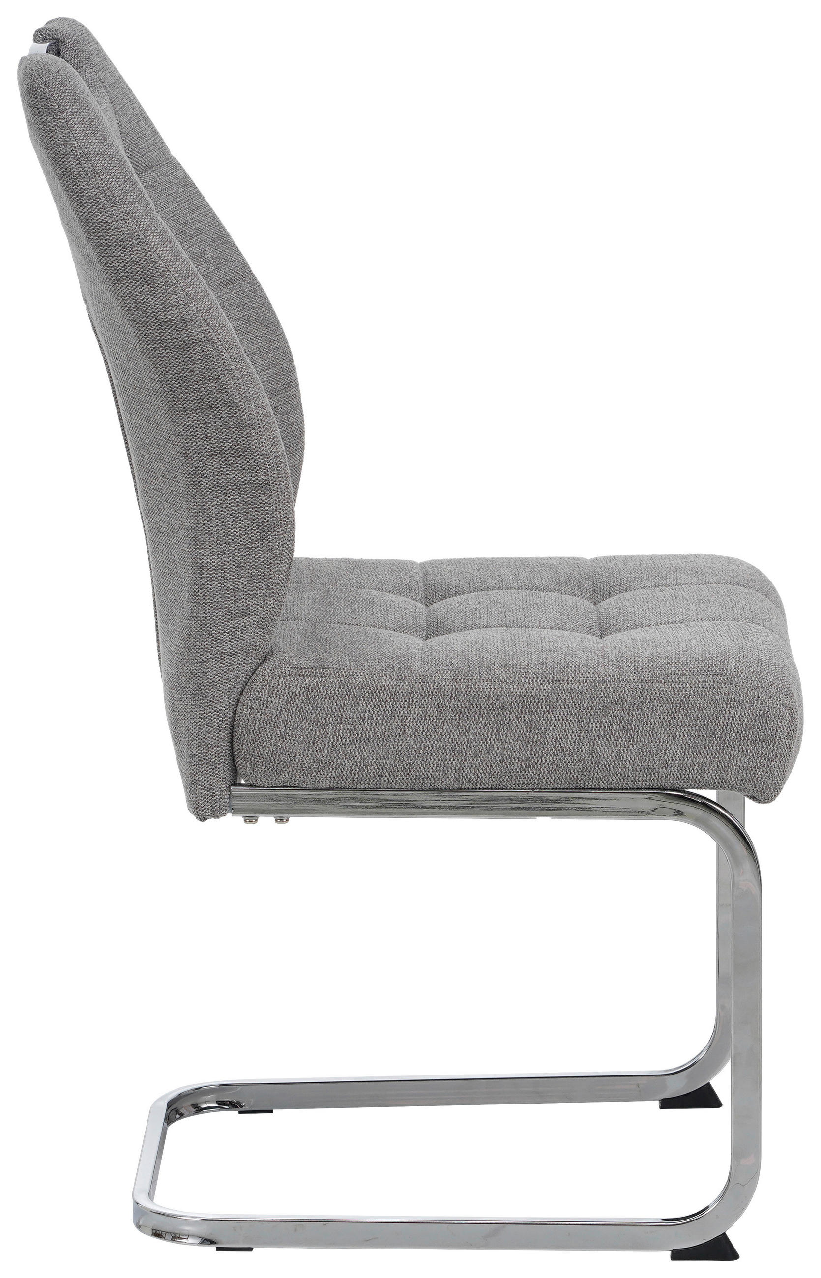 Thumbnail - Carryhome Schwingstuhl, Braun, Chrom, Metall, Textil, C-Form, 46x96x61.5 cm, Stoffauswahl, Typenauswahl, Esszimmer, Stüh...