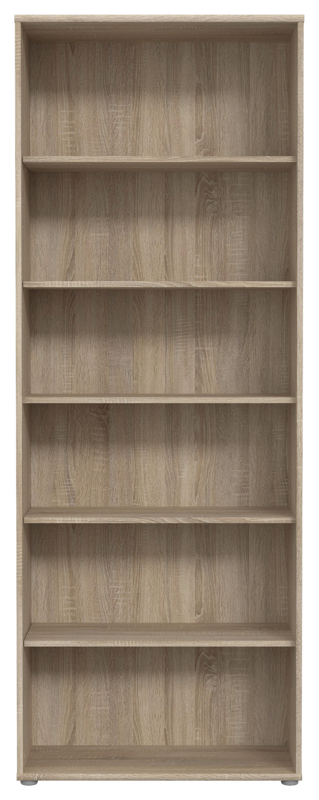 REGAL Sonoma Eiche  - Alufarben/Sonoma Eiche, Design, Holzwerkstoff/Kunststoff (73,7/197,5/34,8cm)