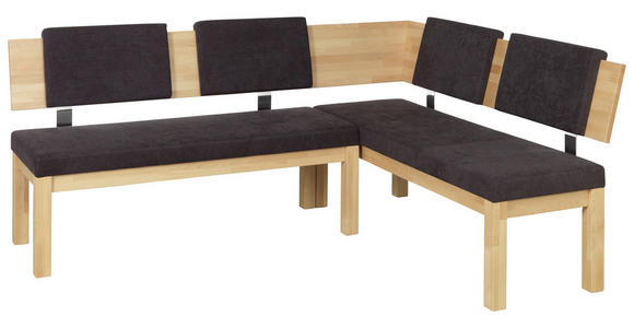 ECKBANK 200/160 cm  in Buchefarben, Dunkelbraun  - Dunkelbraun/Buchefarben, Natur, Holz/Textil (200/160cm) - Cantus