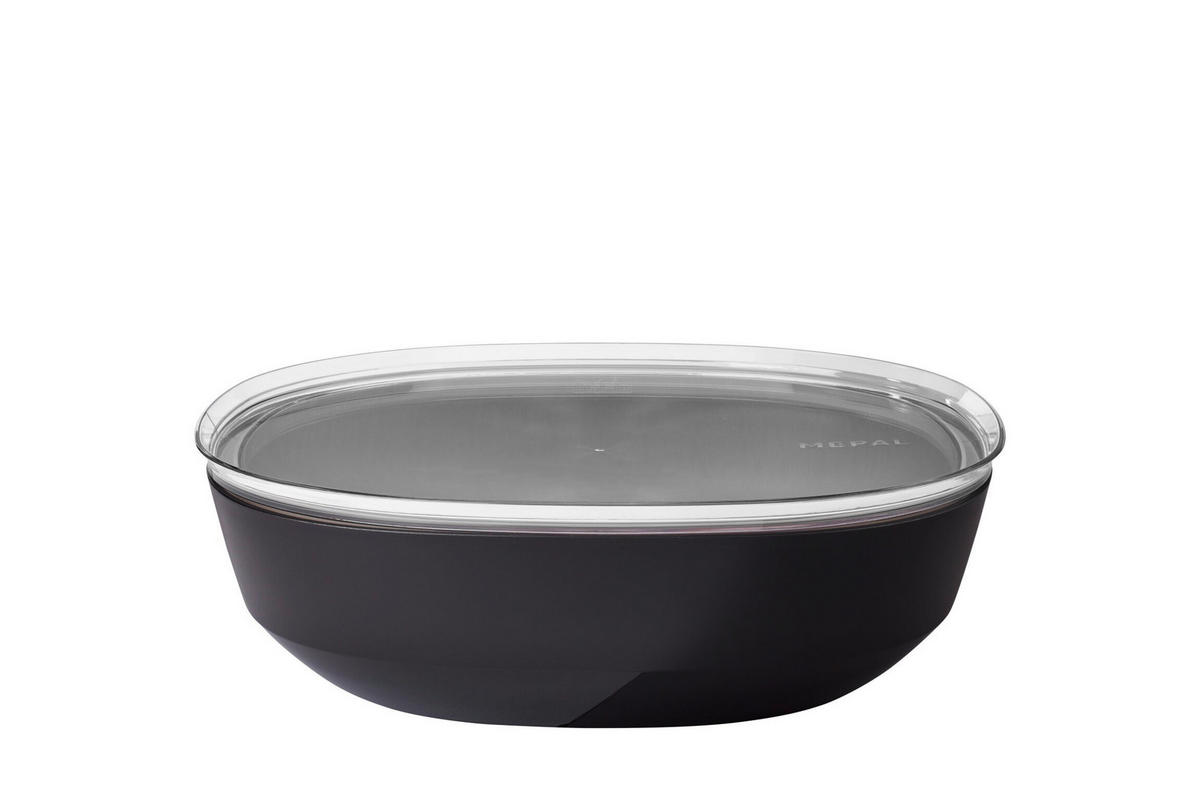 SALATSET  2-teilig 30,1 cm  - Schwarz, KONVENTIONELL (30,1cm) - Mepal