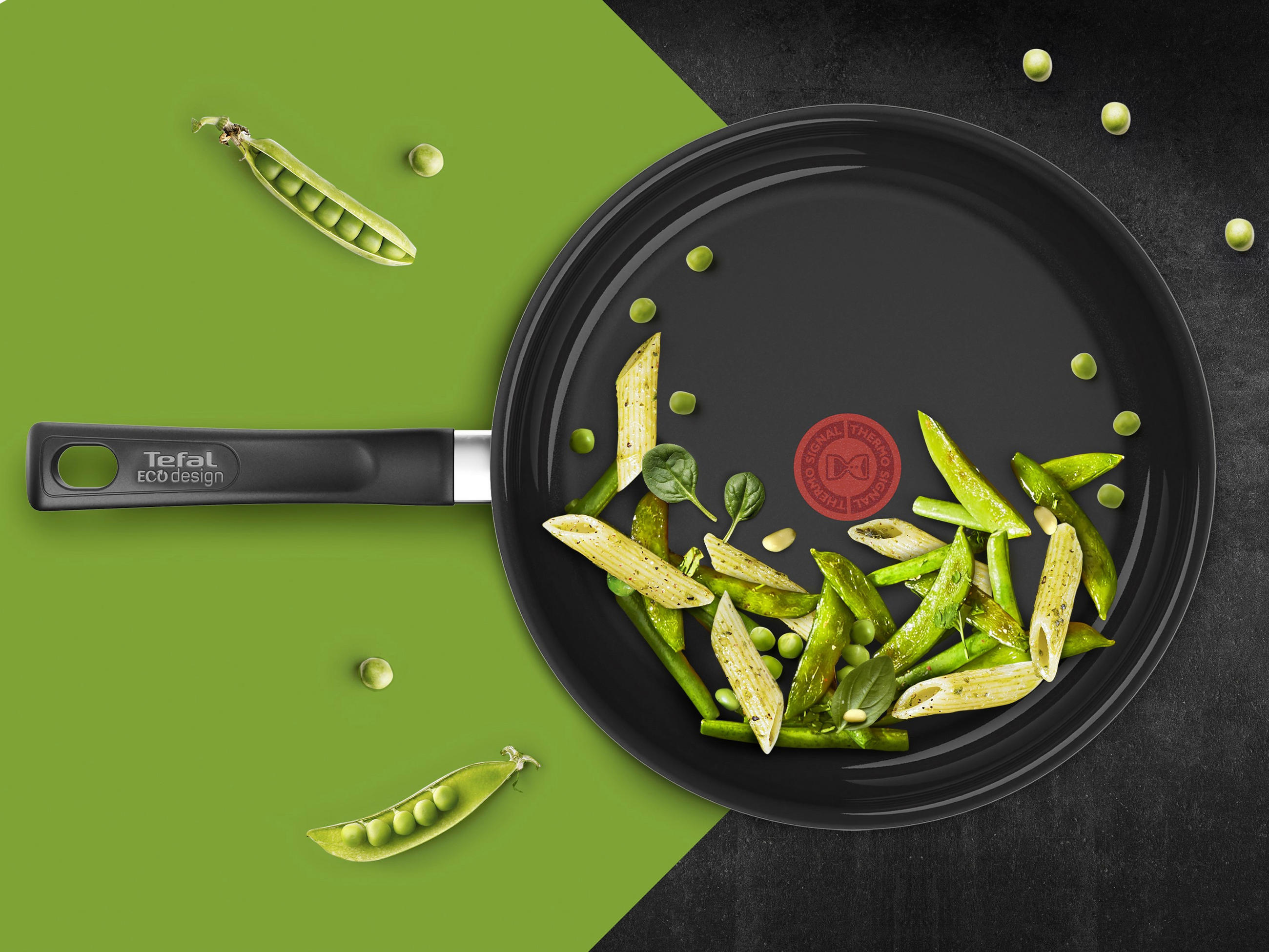 STEKPANNA   20 cm  - svart, Design, metall/plast (20cm) - Tefal