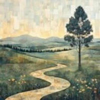 GLASBILD Landschaft & Natur  - Multicolor, Basics, Glas (20/20/1.4cm) - Euroart