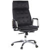 CHEFSESSEL Schwarz  - Schwarz, Basics, Leder/Kunststoff (60/130/48cm) - MID.YOU