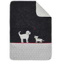 DEKA PRE PSOV, bavlna, 70/90 cm - antracitová, Basics, textil (70/90cm) - David Fussenegger