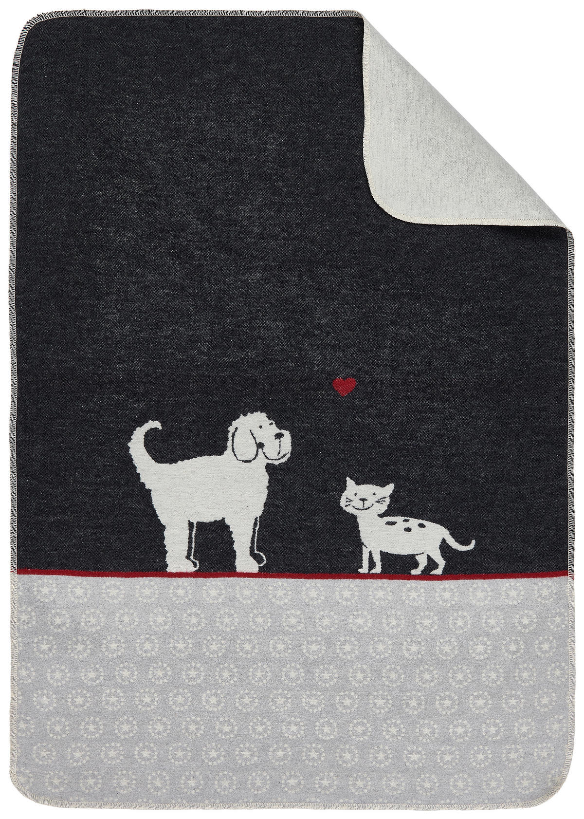 DEKA PRE PSOV, bavlna, 70/90 cm - antracitová, Basics, textil (70/90cm) - David Fussenegger