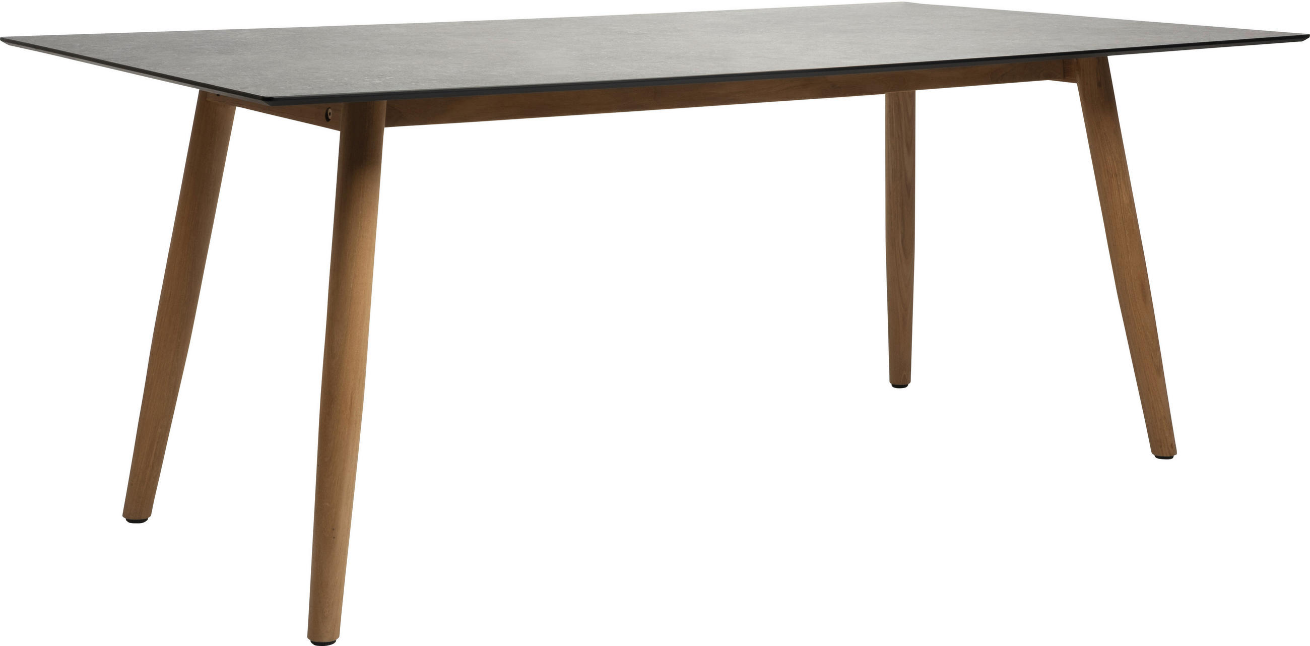 GARTENTISCH Kunststoff Hellgrau rechteckig  - Hellgrau/Teakfarben, MODERN, Holz/Kunststoff (180/100/73,5cm) - Stern
