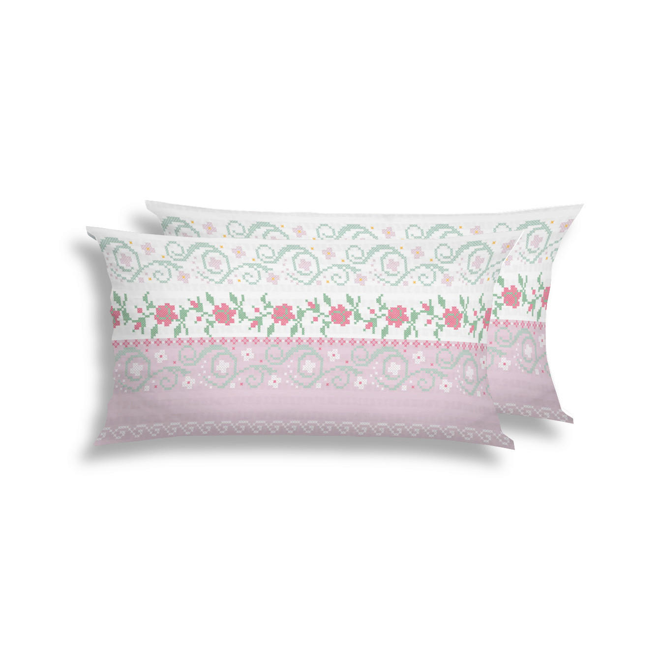 KOPFPOLSTERBEZUG 40/80 cm  - Rosa, Design, Textil (40/80cm) - Florella