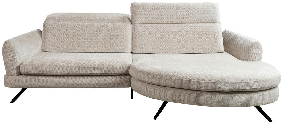 SOFFA i textil greige  - greige/svart, Design, metall/textil (177-198/277cm) - Niels Andersson