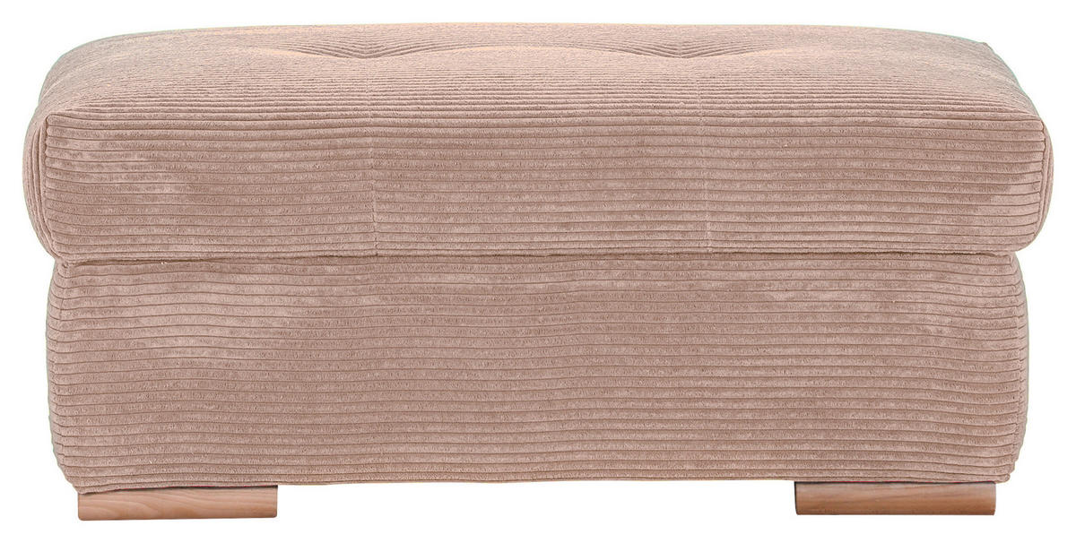 BÄNK i textil gammelrosa  - ekfärgad/gammelrosa, Klassisk, trä/textil (103/45/71cm) - MID.YOU
