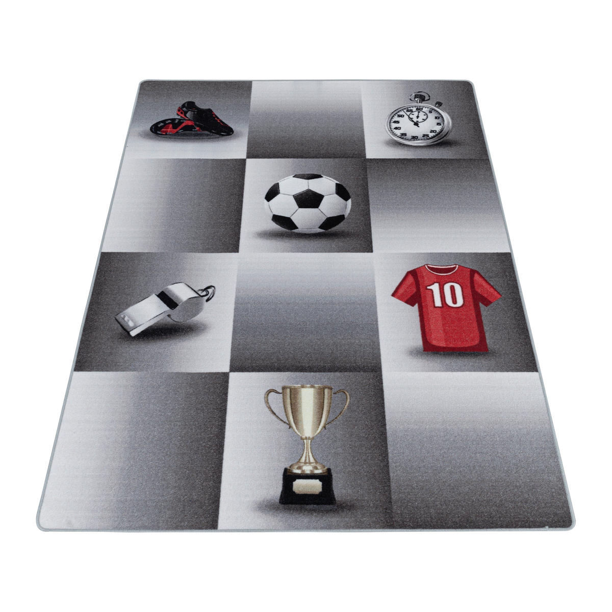 KINDERTEPPICH 100/150 cm Play 2906 grau  - Grau, Basics, Kunststoff/Textil (100/150cm)