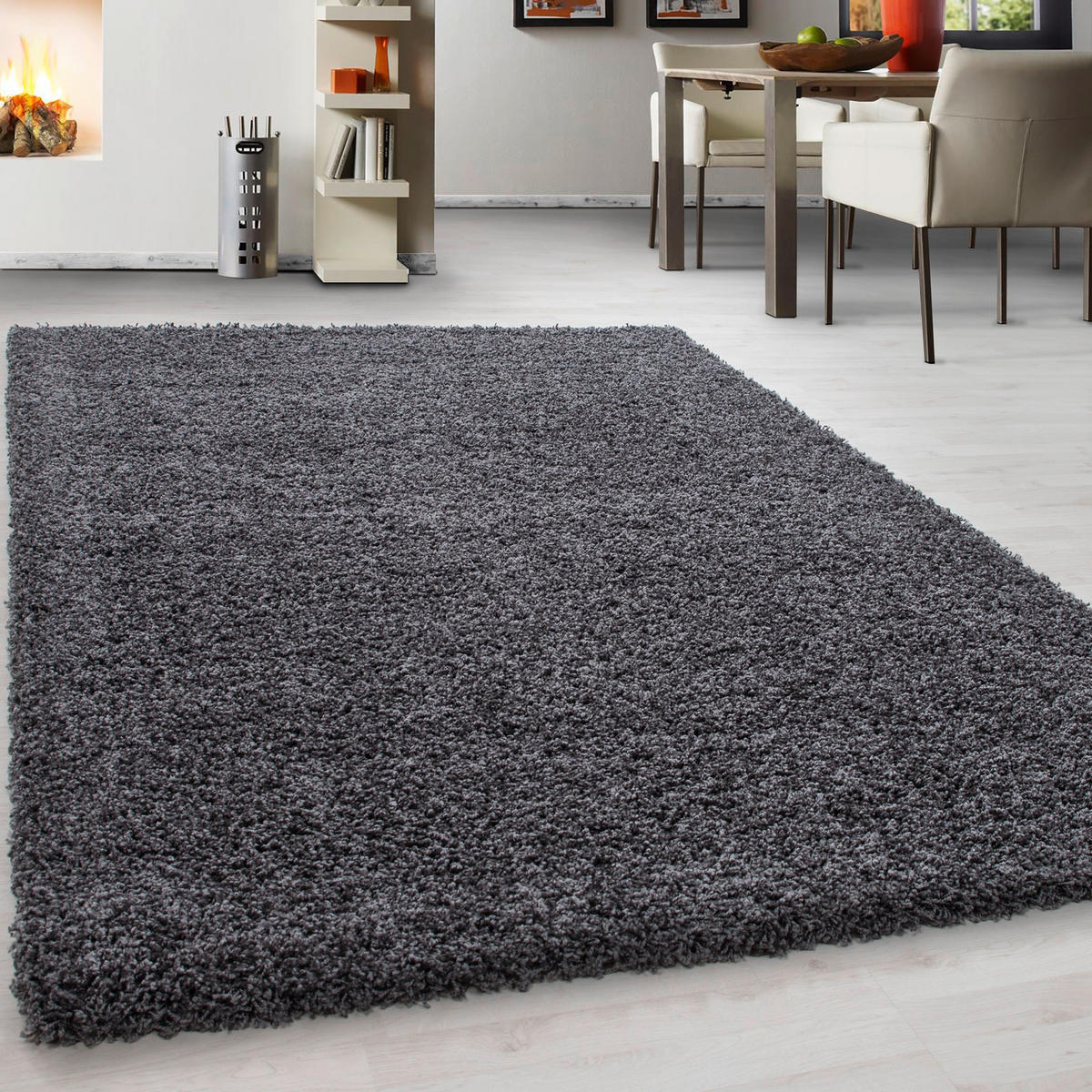 HOCHFLORTEPPICH 140/200 cm Life 1500 Grau  - Grau, KONVENTIONELL, Textil (140/200cm) - Novel