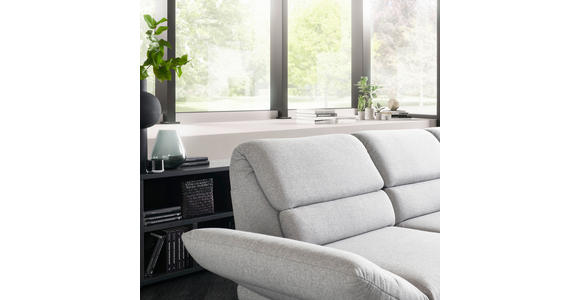 ECKSOFA in Flachgewebe Salbeigrün  - Salbeigrün/Schwarz, Design, Textil/Metall (253/207cm) - Dieter Knoll