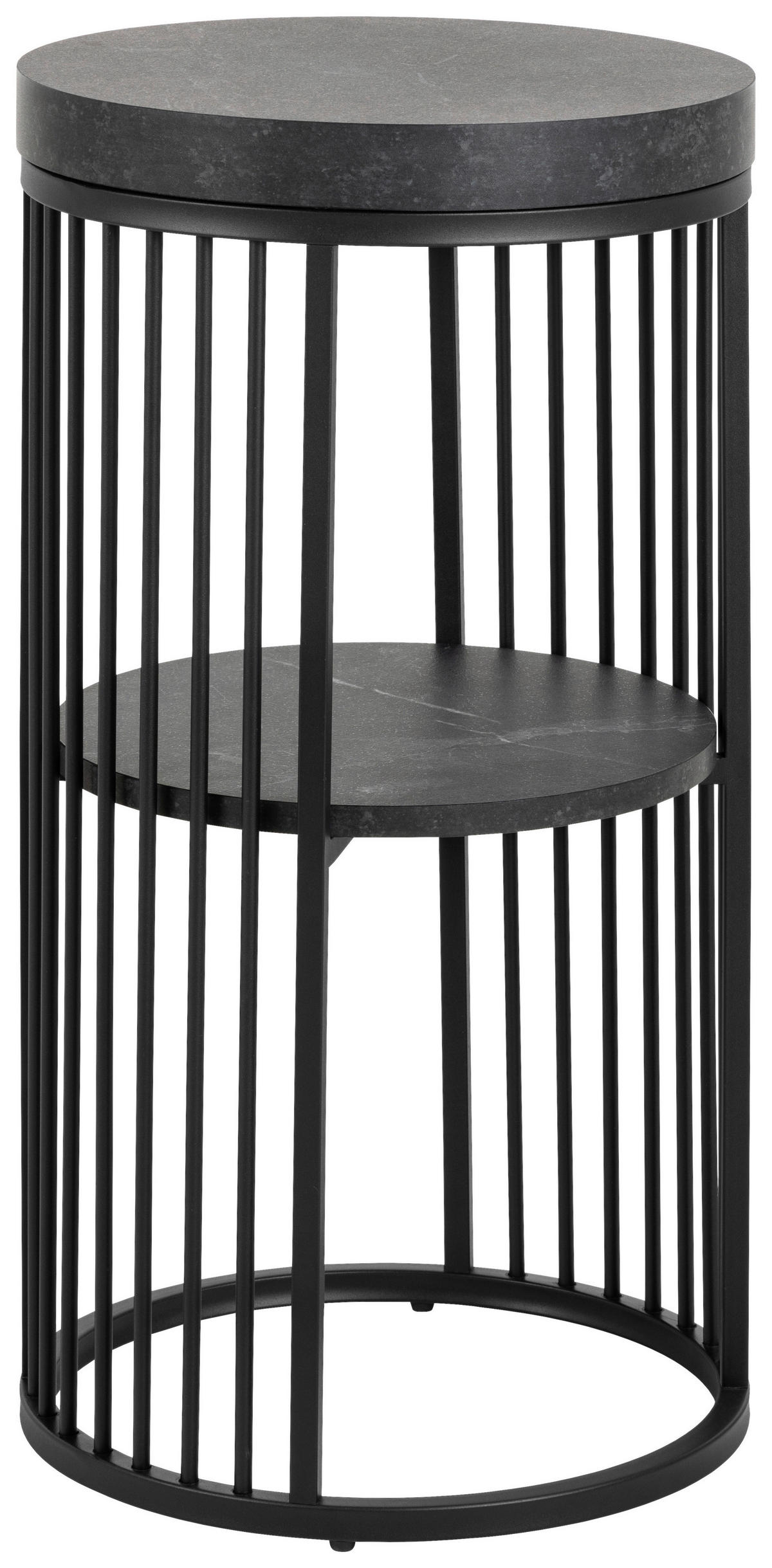 MIZICA, črna  - črna, Design, kovina/leseni material (35/65cm) - Livetastic