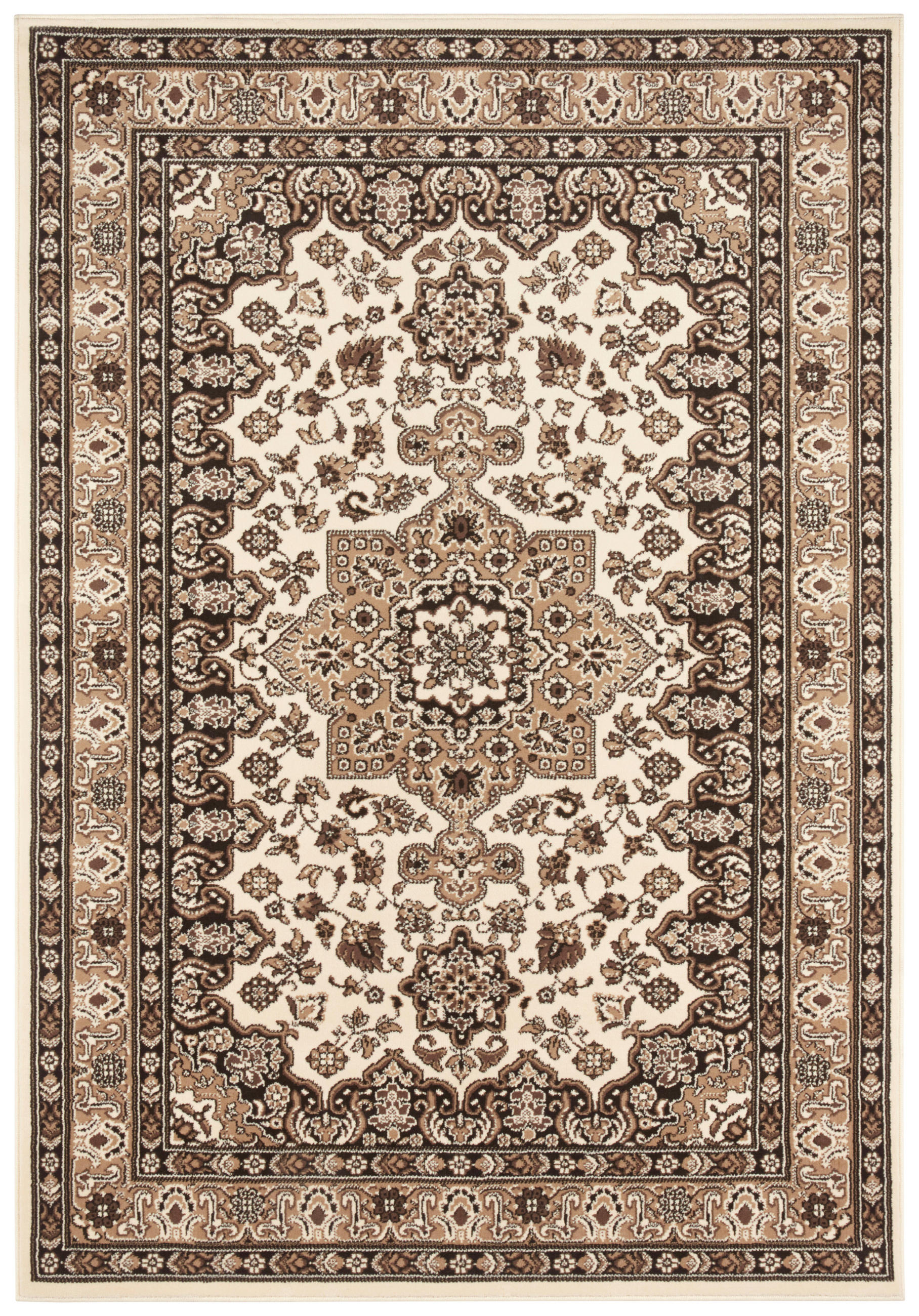 FLACHWEBETEPPICH Wohnzimmer 80/150 cm Mirkan Multicolor, Beige rechteckig  - Beige/Multicolor, Basics, Kunststoff/Textil (80/150cm) - Hanse Home