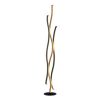LED-STEHLEUCHTE 20/138.5 cm    - Schwarz, Design, Kunststoff/Metall (20/138.5cm)