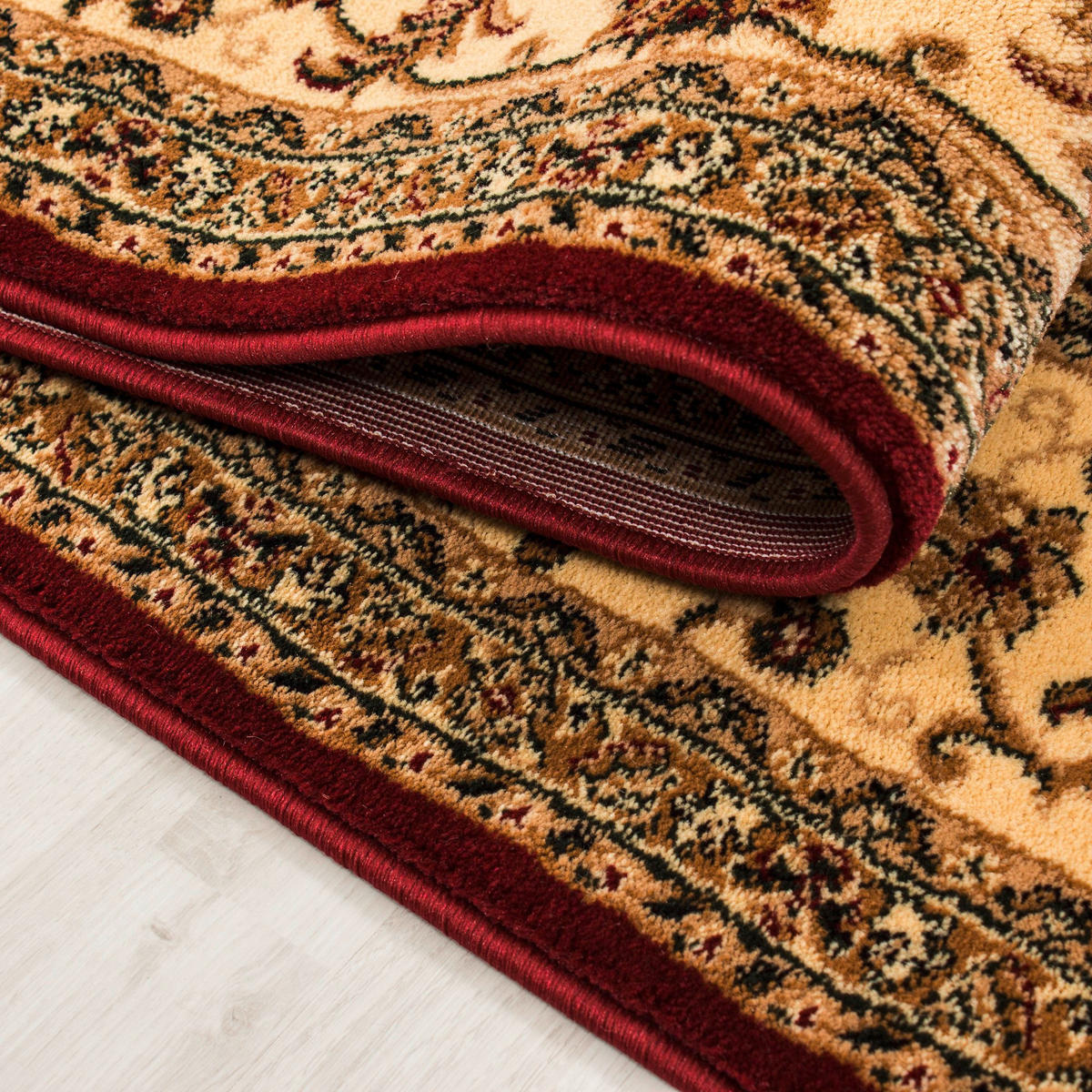 VÄVD MATTA 240/340 cm Marrakesh  - beige/röd, Klassisk, textil (240/340cm) - Novel