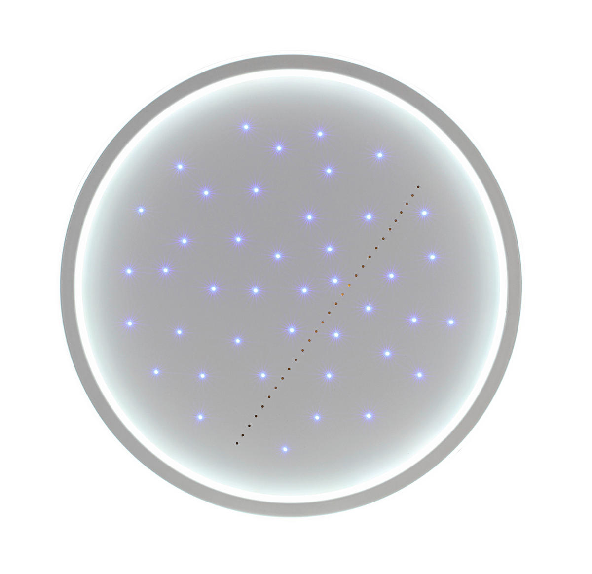 LED-DECKENLEUCHTE Kettering 45/5,5 cm   - Weiß, Trend, Kunststoff/Metall (45/5,5cm) - Novel
