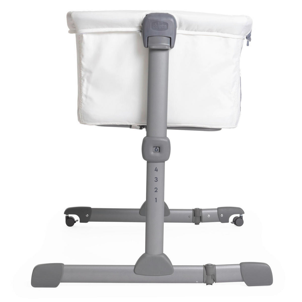 BEISTELLBETT Next2Me  - Grau, Basics, Textil/Metall (98/65/80/70,5cm) - Chicco