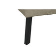 ECKSOFA  in Chenille Beige  280/205 cm  - Beige/Schwarz, Design, Textil/Metall (280/205cm) - Xora