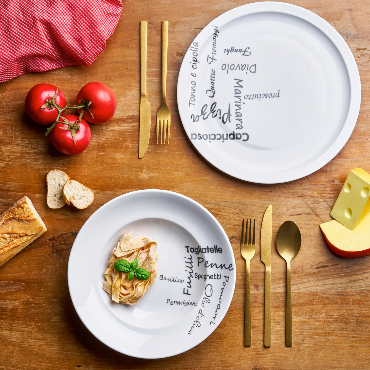 PIZZATELLER Italia  30 cm   - Weiß, Basics, Keramik (30cm) - Van Well