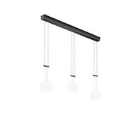 LED-HÄNGELEUCHTE Grazia 106/22/150 cm  - Schwarz, Design, Glas/Metall (106/22/150cm) - Bankamp