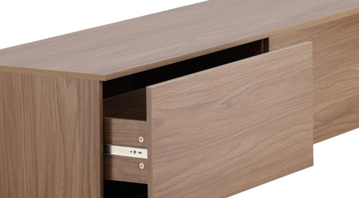 SIDEBOARD 160/35/45 cm  - nötfärg, Design, metall/trä (160/35/45cm) - Niels Andersson