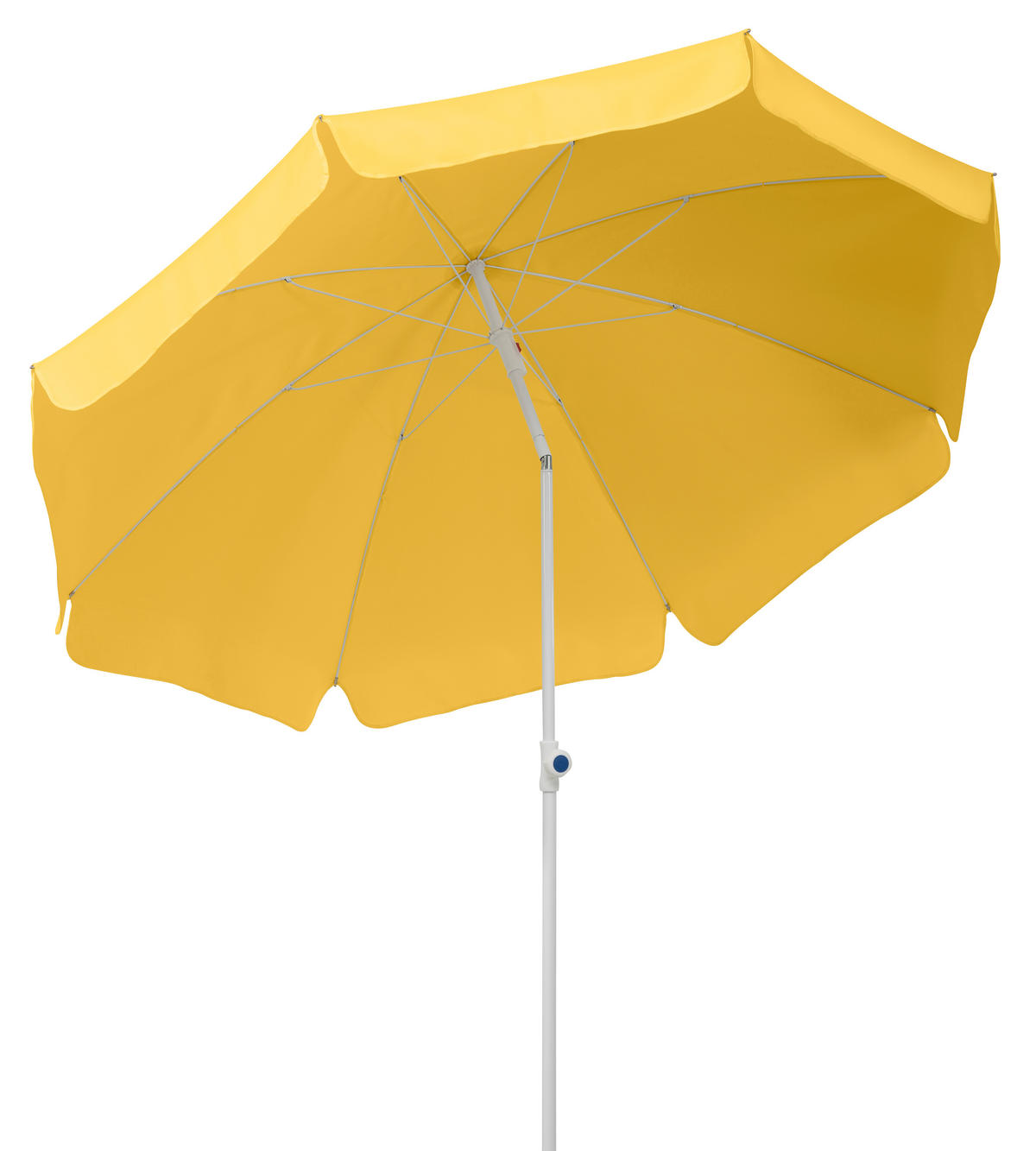 SLUNEČNÍK 240/230/240 cm - bílá/žlutá, Basics, kov/textil (240/230/240cm)