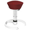 BÜROHOCKER 55/45,66/55 cm  - Weiß/Dunkelrot, Basics, Textil/Metall (55/45,66/55cm) - Aeris