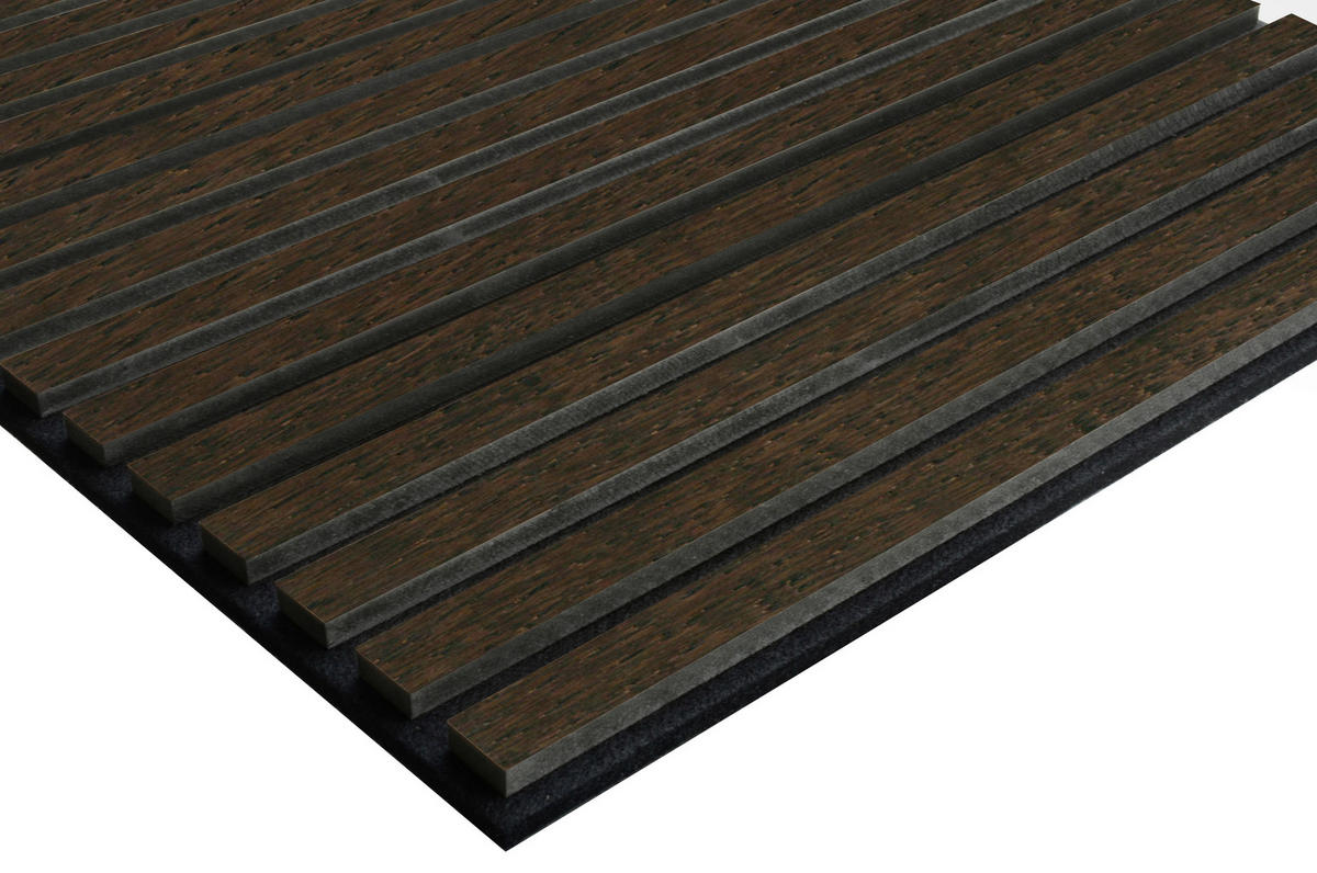 AKUSTIKPANEEL Eiche Geräuchert furniert 57.25/1.9/56 cm  - Eichefarben, KONVENTIONELL, Holzwerkstoff/Textil (57.25/1.9/56cm)