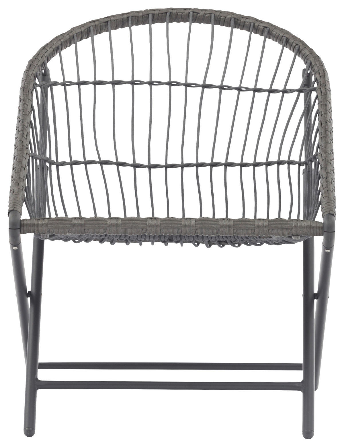 BALKONSET Anthrazit 3-teilig  - Anthrazit, KONVENTIONELL, Kunststoff/Metall